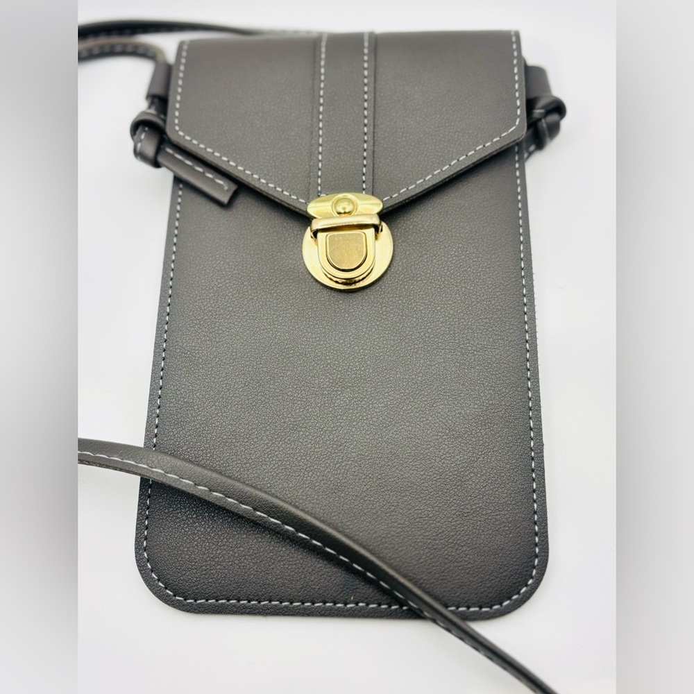 Elegant Gray Crossbody mini  Bag